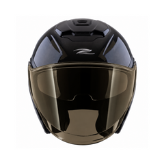Casco Abierto ZEUS 626 DV Negro Brillo
