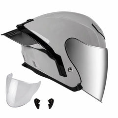 Casco Abierto X-Sports 631 Gris Nardo Brillo