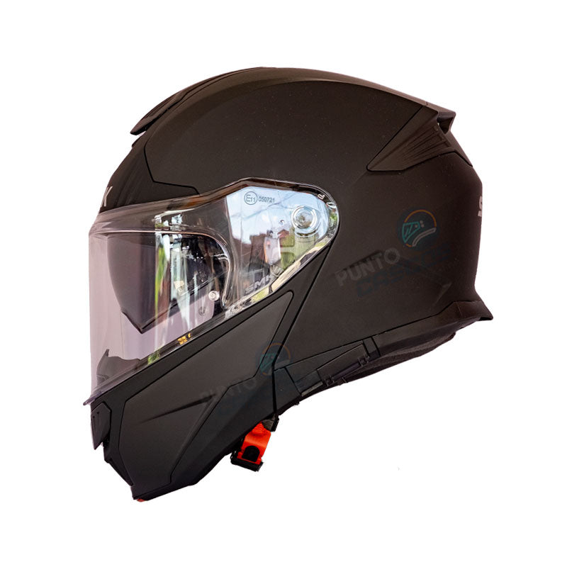 Casco Abatible SMK Gullwing Solid Negro Mate