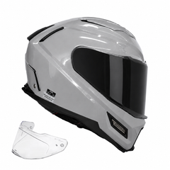 Casco integral SMK Agnar solid gris nardo + visor oscuro