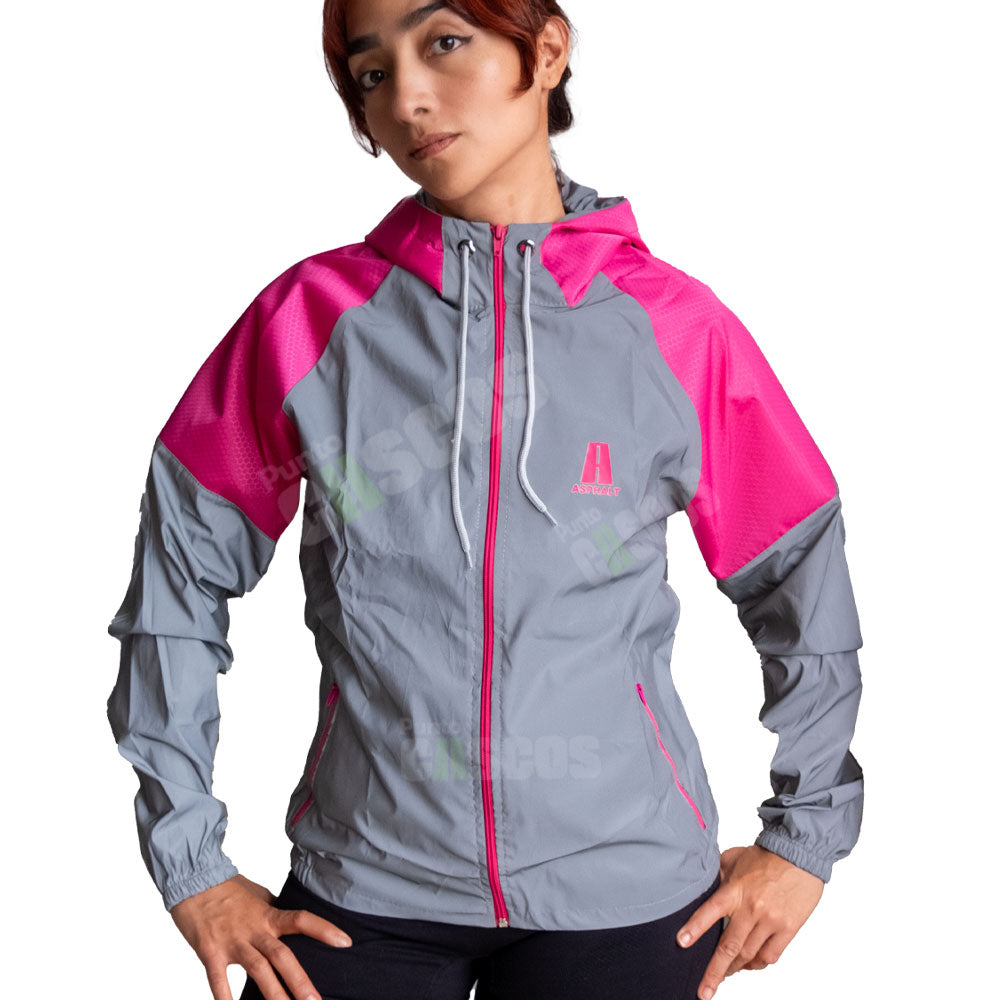 Corta vientos Reflectivo Asphalt Fucsia