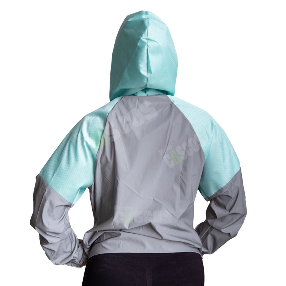 Corta vientos Reflectivo Asphalt Azul Turqueza