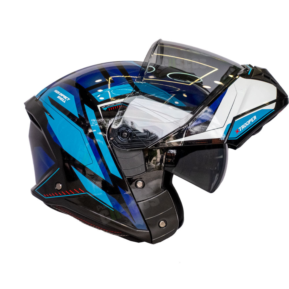 Casco Abatible KNT Trooper Ventura Azul