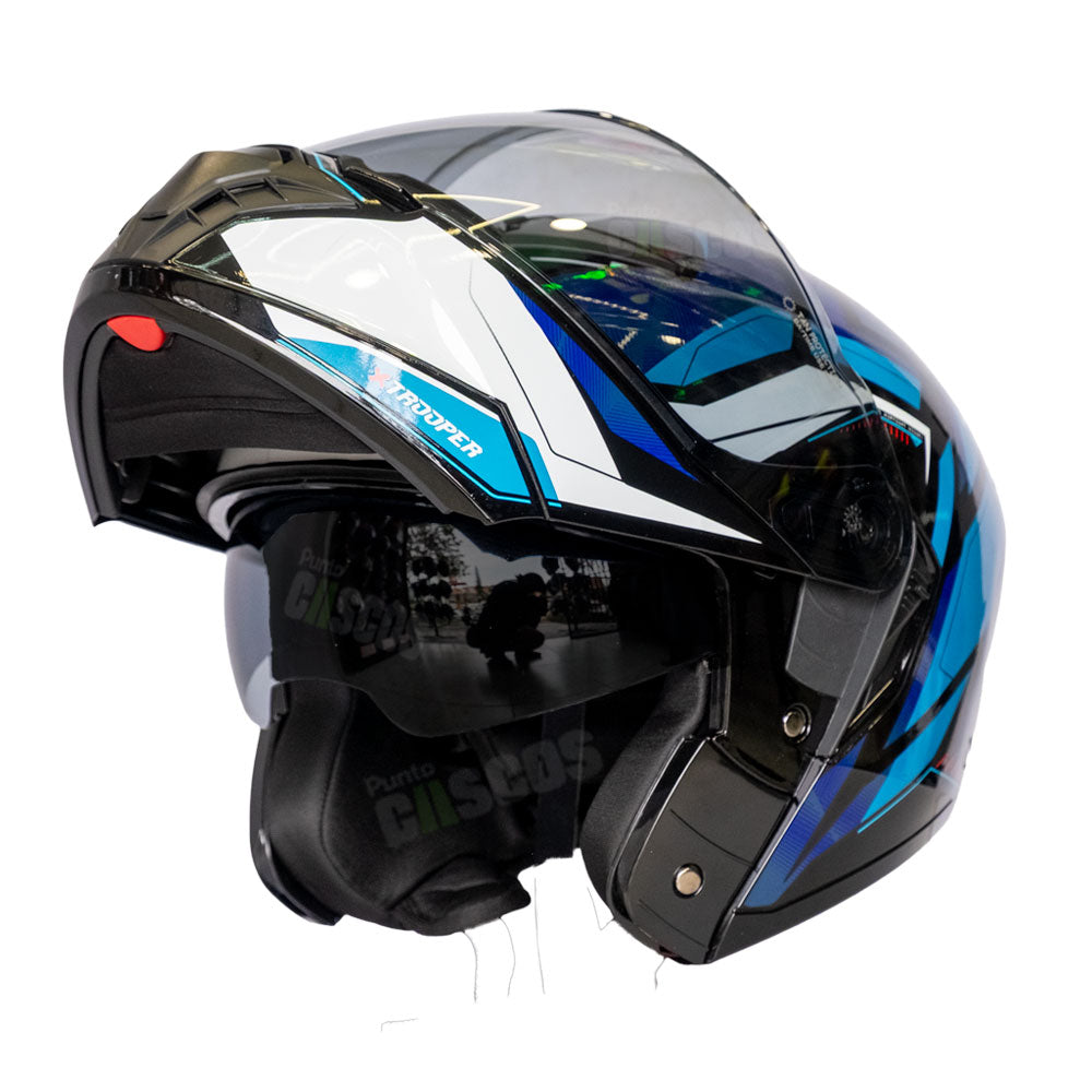 Casco Abatible KNT Trooper Ventura Azul