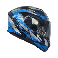 Casco Abatible KNT Trooper QRS Azul