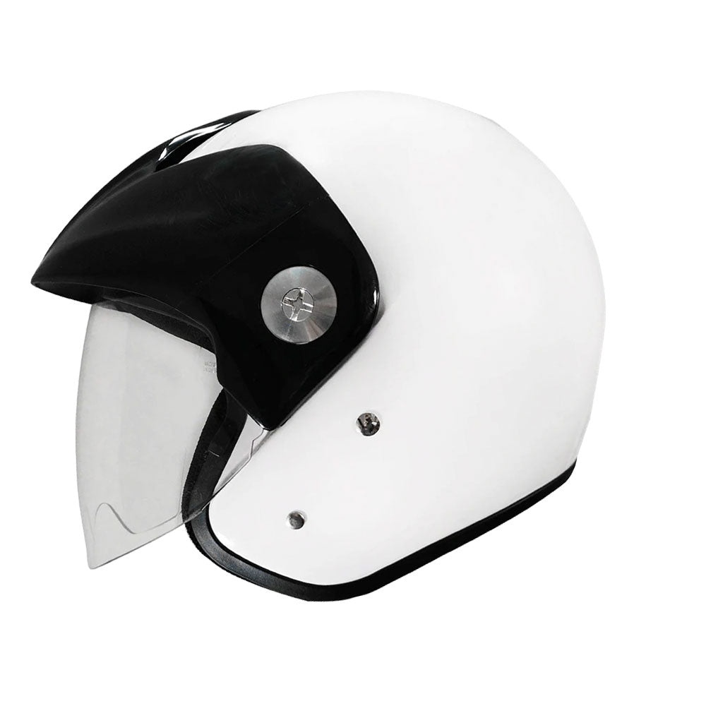 Casco Abierto ZEUS 507 Blanco Brillante