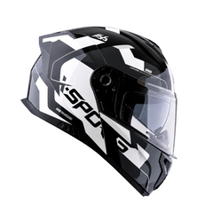 Casco Abatible X-Sports 166 Bokanix Negro blanco brillo