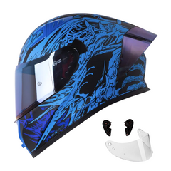 Casco Integral Shaft 526 Bonecrush Azul