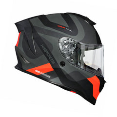Casco Integral X-Sports V151 Bramdo Gris Rojo