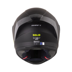 Casco Integral Shaft 526 Solid Negro Amarillo Neón