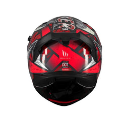 Casco integral MT Braker 2 Fury Rojo Gris