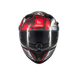 Casco integral MT Braker 2 Fury Rojo Gris