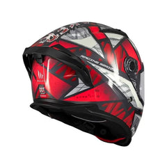 Casco integral MT Braker 2 Fury Rojo Gris