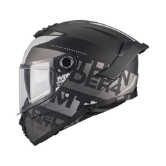 Casco integral MT Thunder 4 Wave Gris Negro