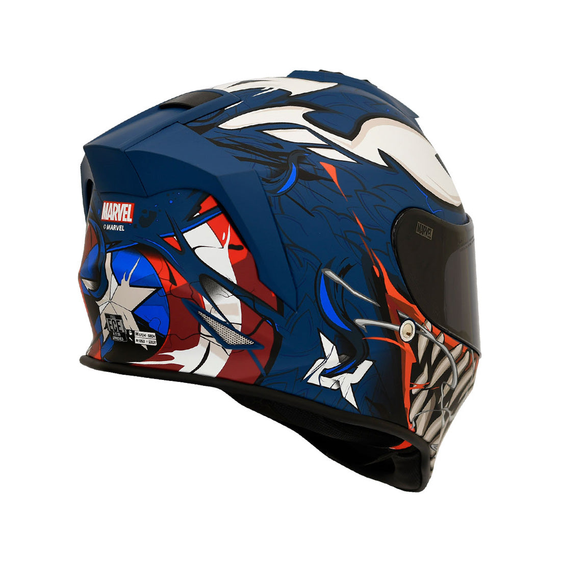 Casco Integral X-Sports V151 Marvel Capitán América Edición Especial