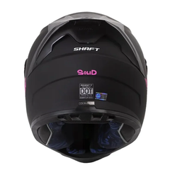 Casco Integral Shaft 502 Solid Negro Fucsia