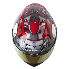Casco Integral Shaft 522 Viserion Gris Rojo