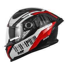 Casco integral MT Braker 2 Cockpit Blanco Rojo Brillo