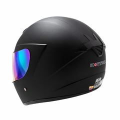 Casco Integral KNT 878 Negro mate + visor iridium Arcoiris