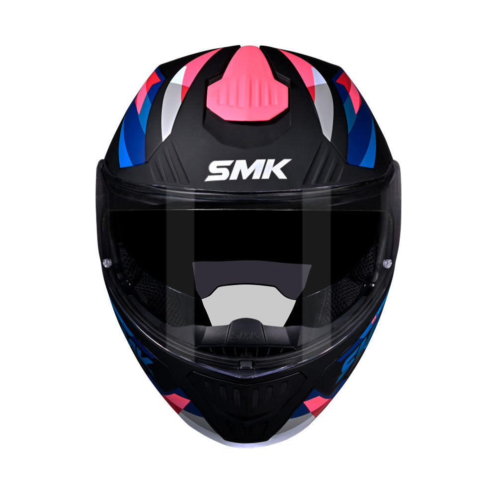 Casco Abatible SMK Gullwing Charger Azul Rosa