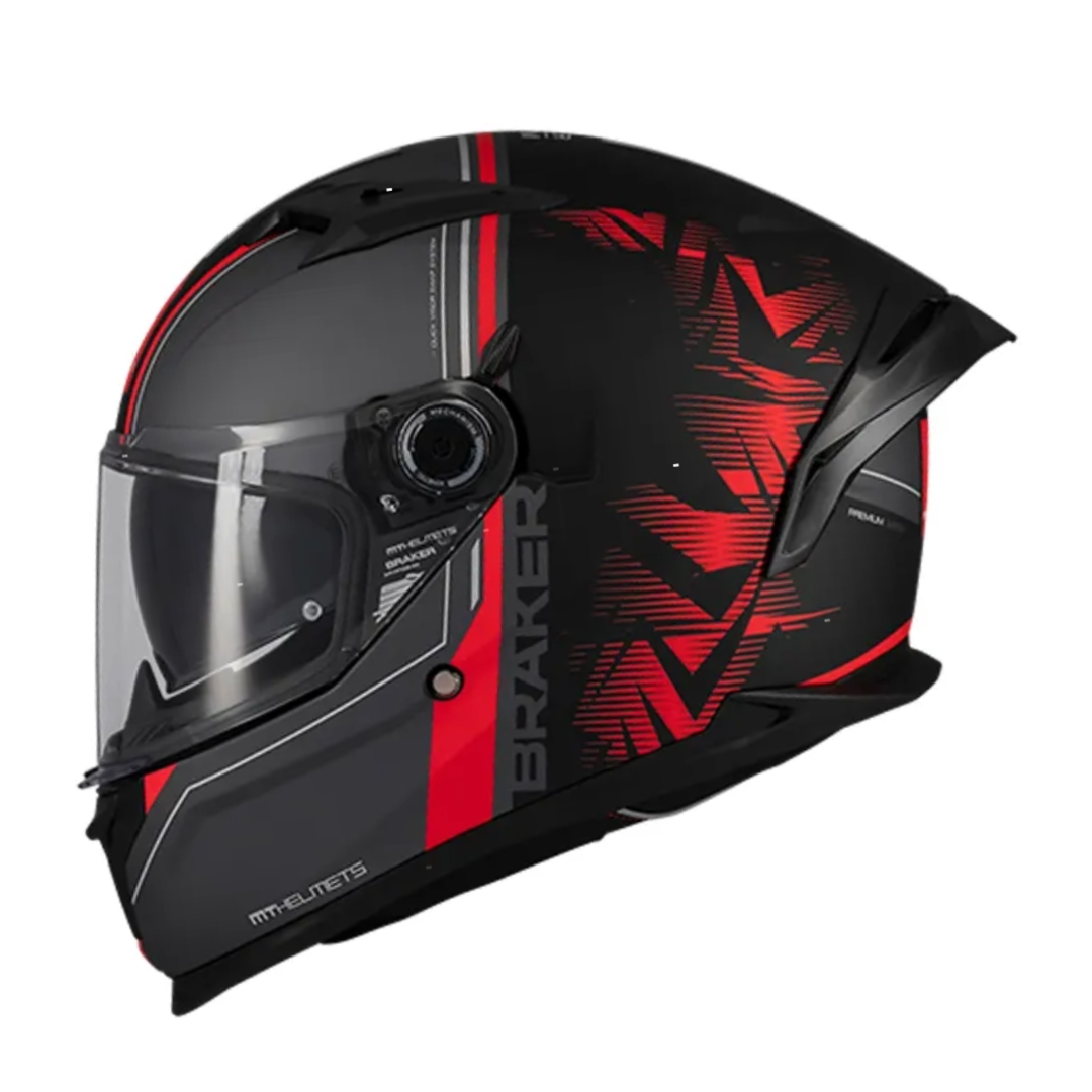 Casco integral MT Braker 2 Charm Rojo Mate