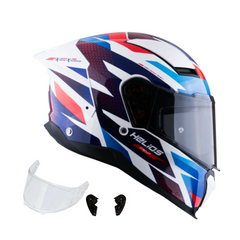 Casco Integral X-Sports Helios Circuit Azul rojo Blanco