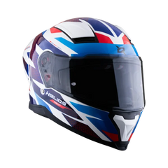 Casco Integral X-Sports Helios Circuit Azul rojo Blanco