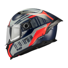 Casco integral MT Braker 2 Cockpit Rojo Azul Navi Brillo