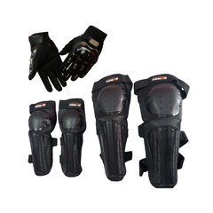 Combo Rodilleras + Coderas GHB + Guantes de protección