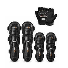 Combo Rodilleras + Coderas Everesst 631 + Guantes de protección medio dedo