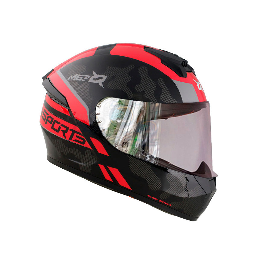 Casco Integral X-Sports M63 Comander Rojo Brillo