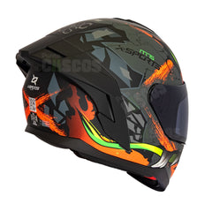 Casco Integral X-Sports M75 Crocsus Naranja