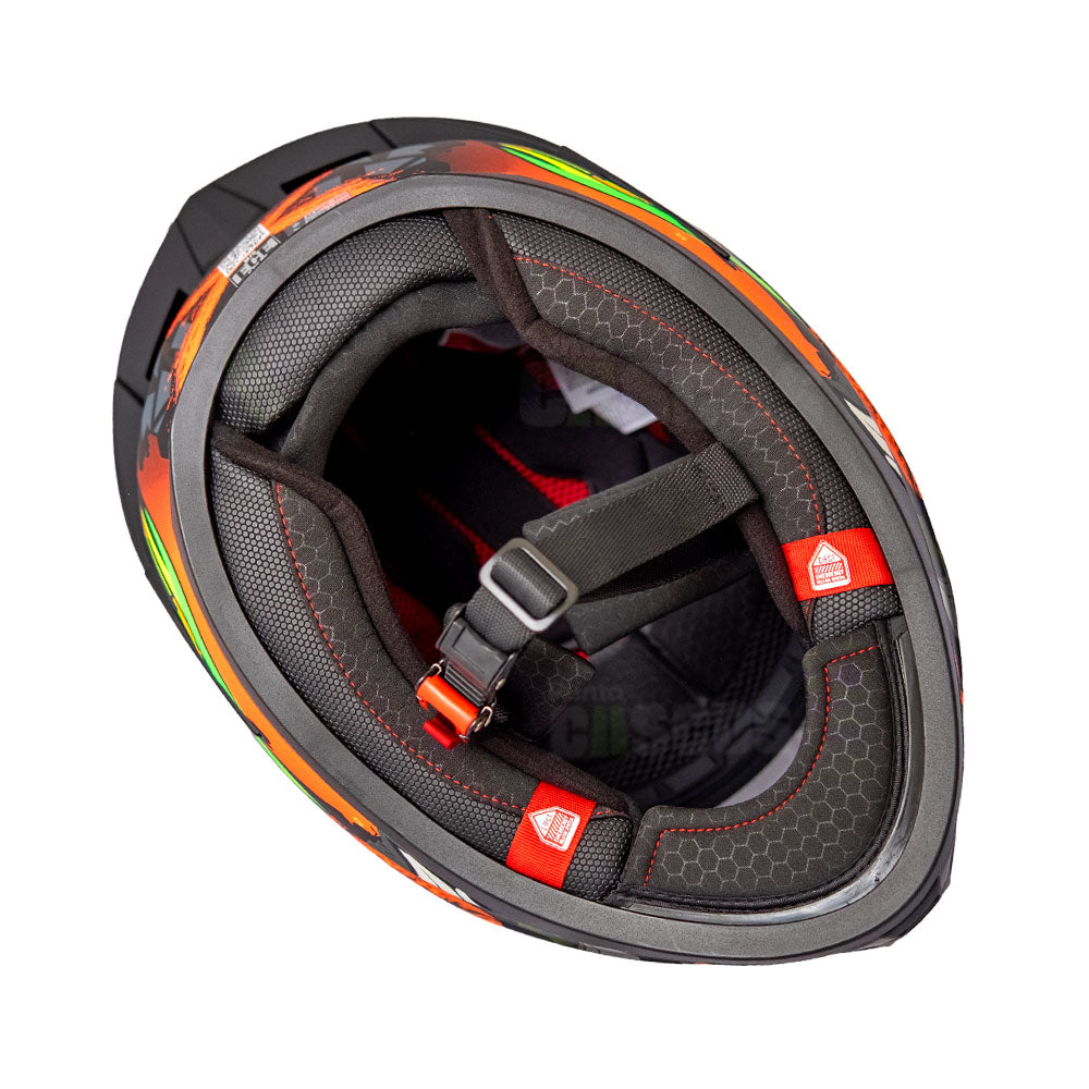 Casco Integral X-Sports M75 Crocsus Naranja