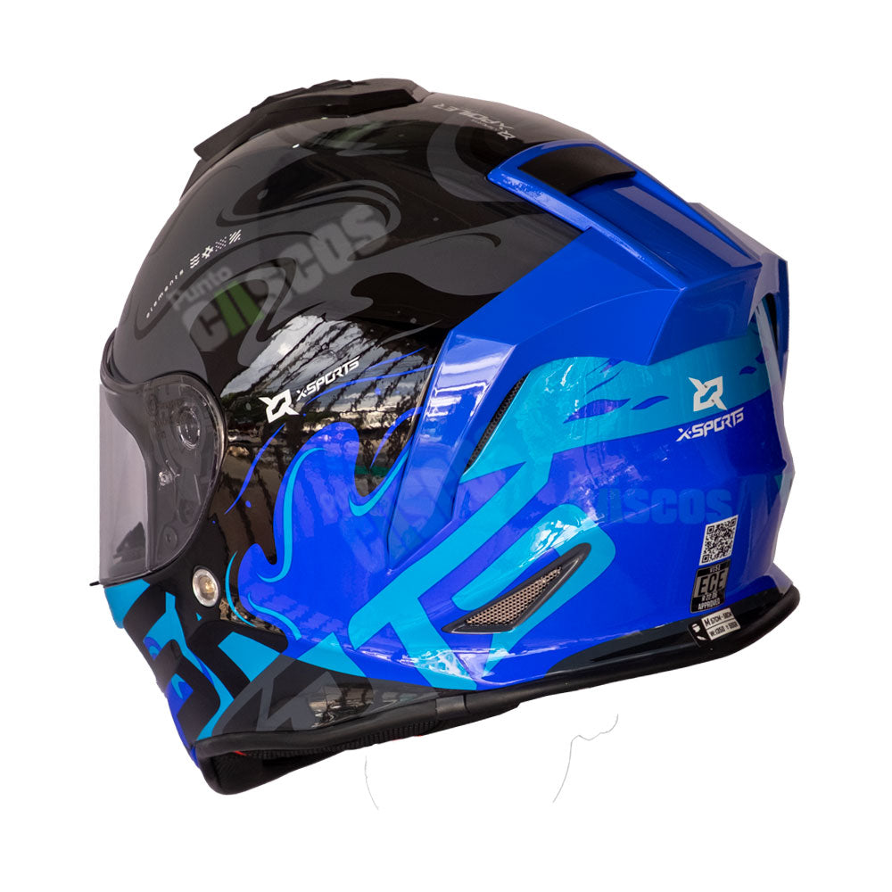 Casco Integral X-Sports V151 Elements Azul