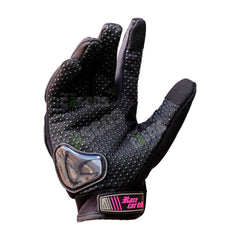 Guantes protección moto Race Tribe Fucsia