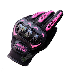 Guantes protección moto Race Tribe Fucsia