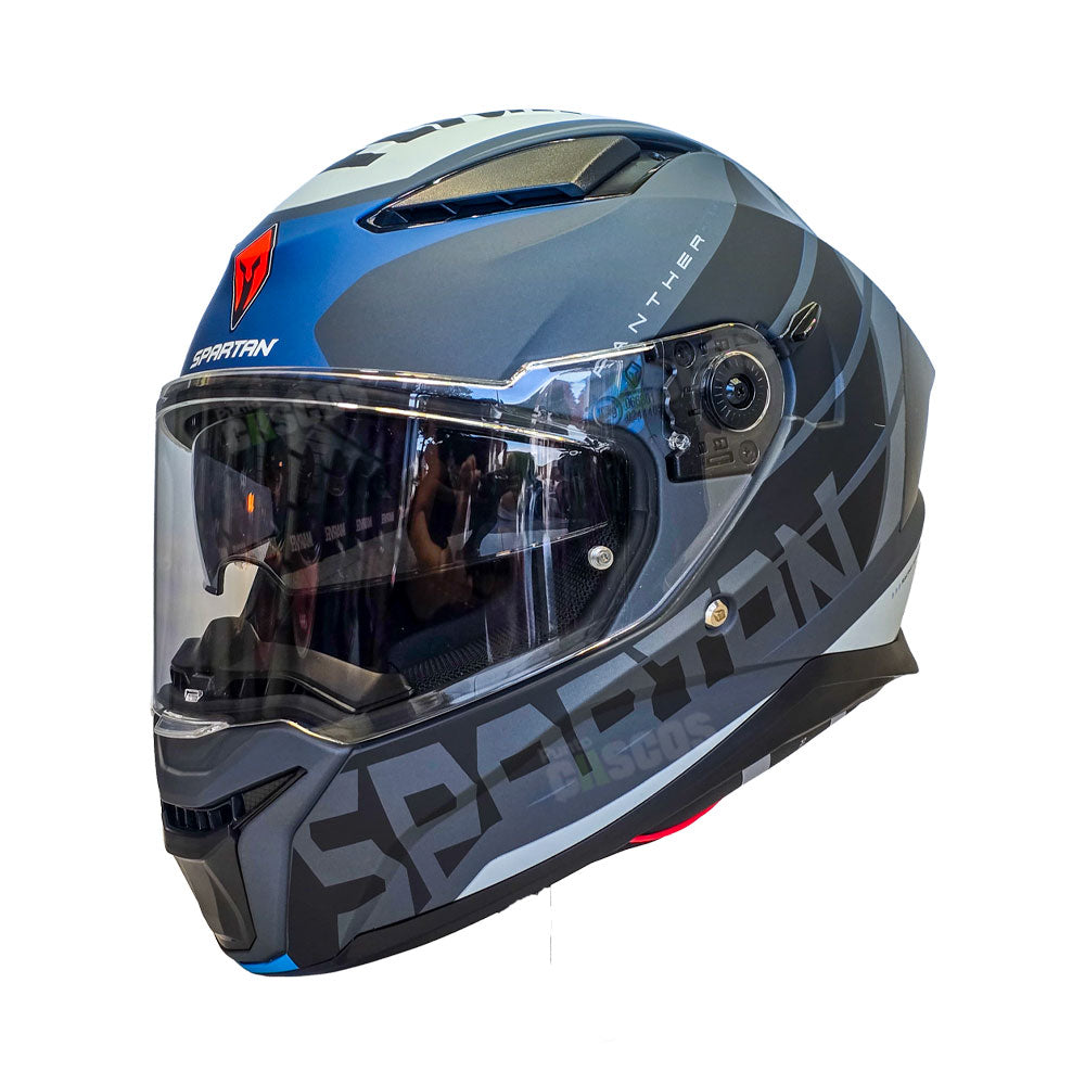 Casco integral Spartan Panther SV Flight Negro Gris