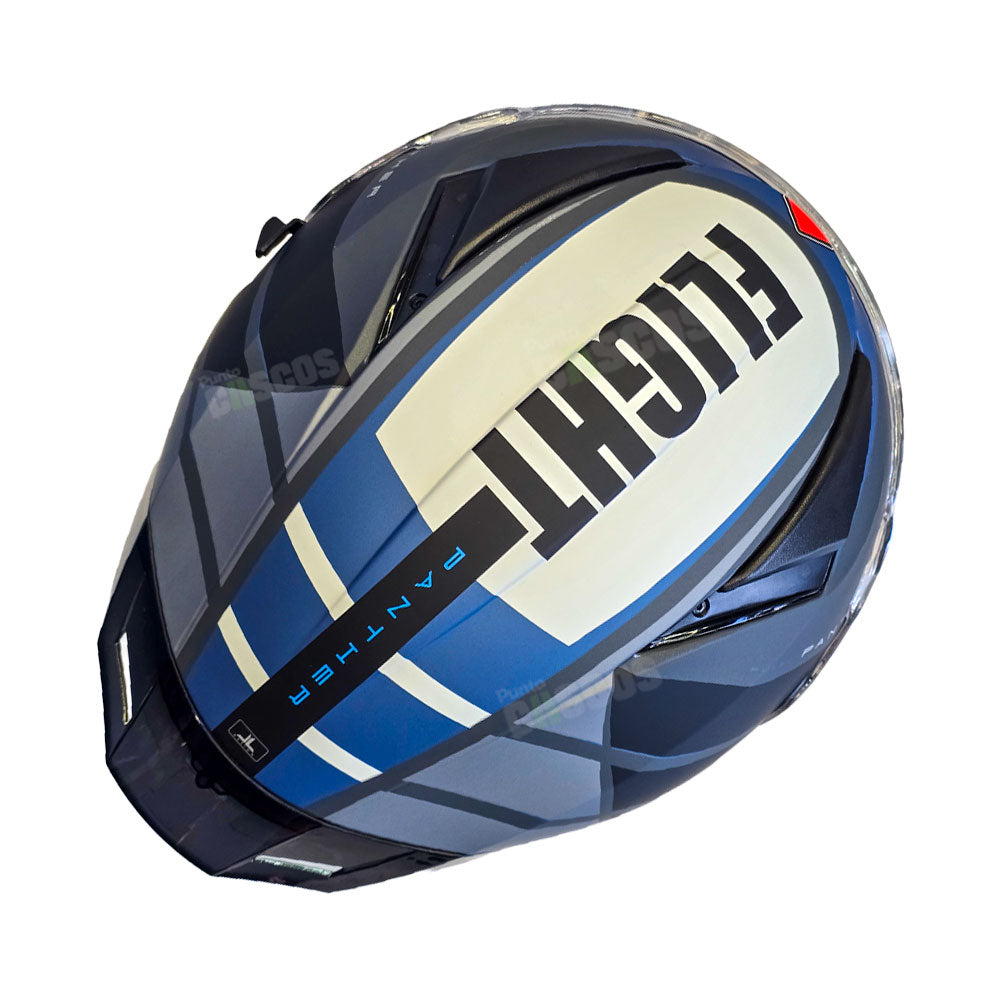 Casco integral Spartan Panther SV Flight Negro Gris