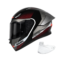 Casco integral SMK Stellar Flight Rojo Oscuro mate