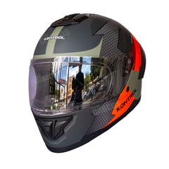 Casco Integral KNT M78 Forz Naranja