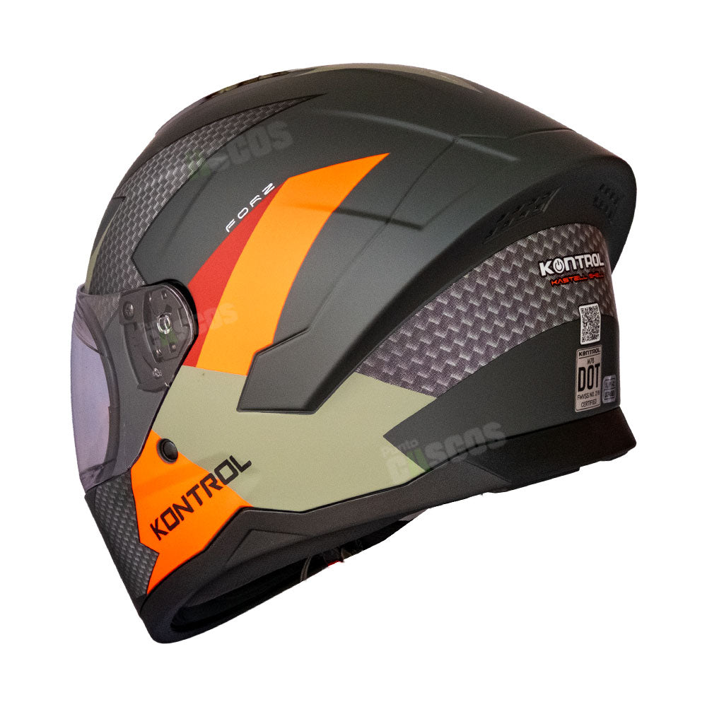 Casco Integral KNT M78 Forz Naranja
