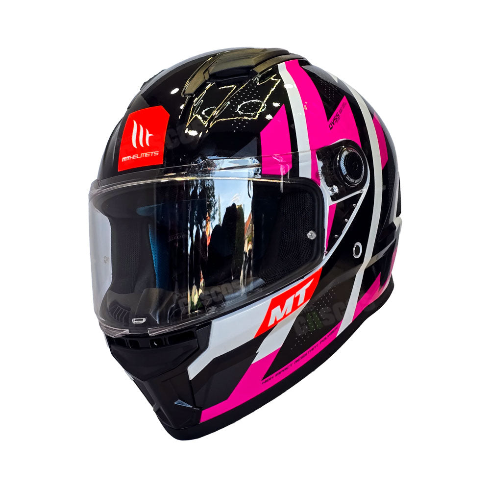 Casco integral MT Stinger 2 Register Fucsia