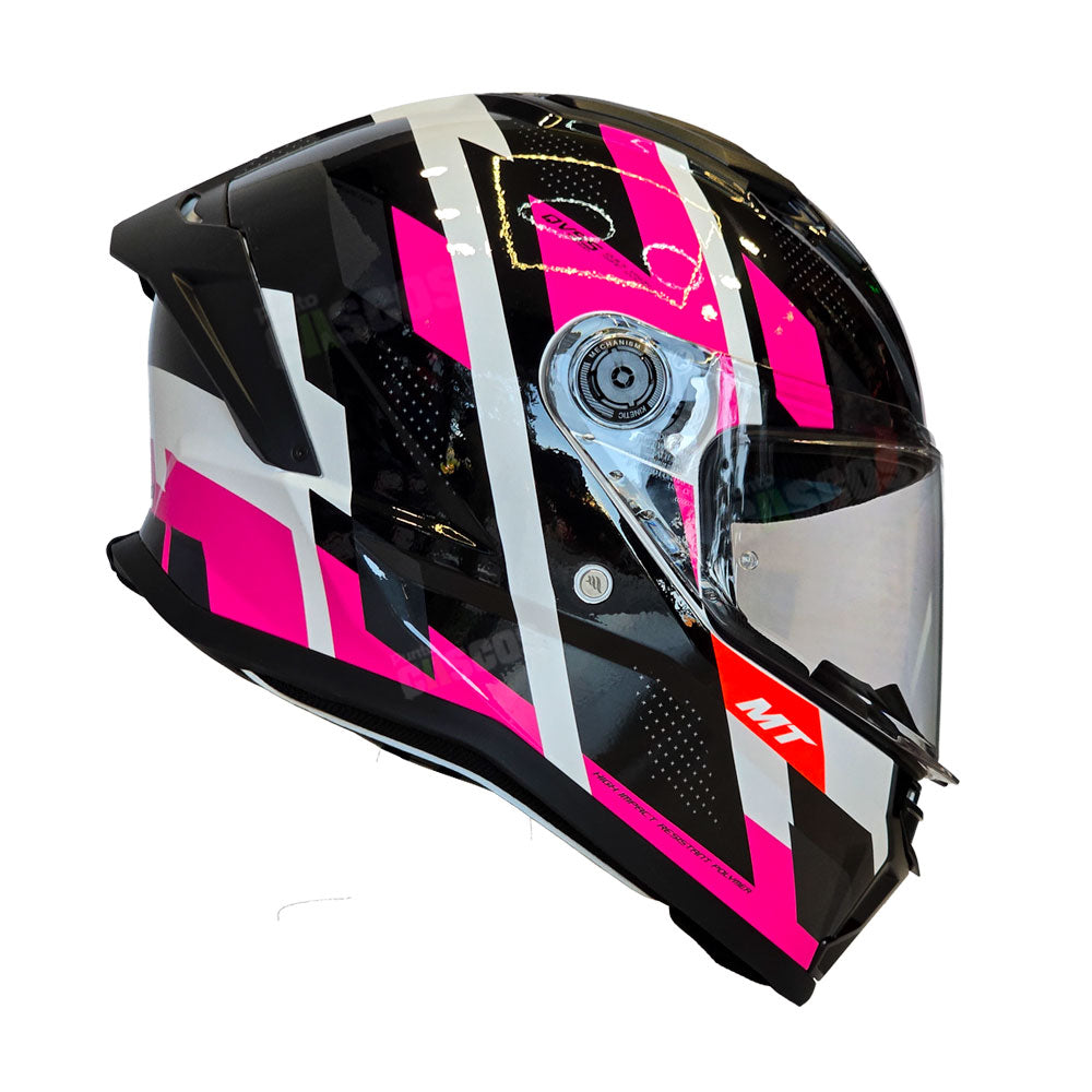 Casco integral MT Stinger 2 Register Fucsia