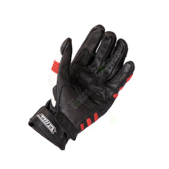 Guantes de Cuero para moto Halifax Fibra de Carbono caña media