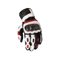 Guantes de Cuero para moto Halifax Fibra de Carbono caña media