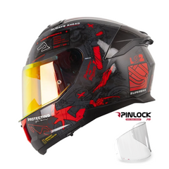 Casco LS2 FF808 GP Gris Rojo