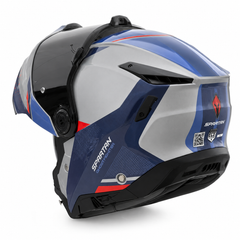 Casco Abatible Spartan Ghostfighter Komb Gris claro azul rojo