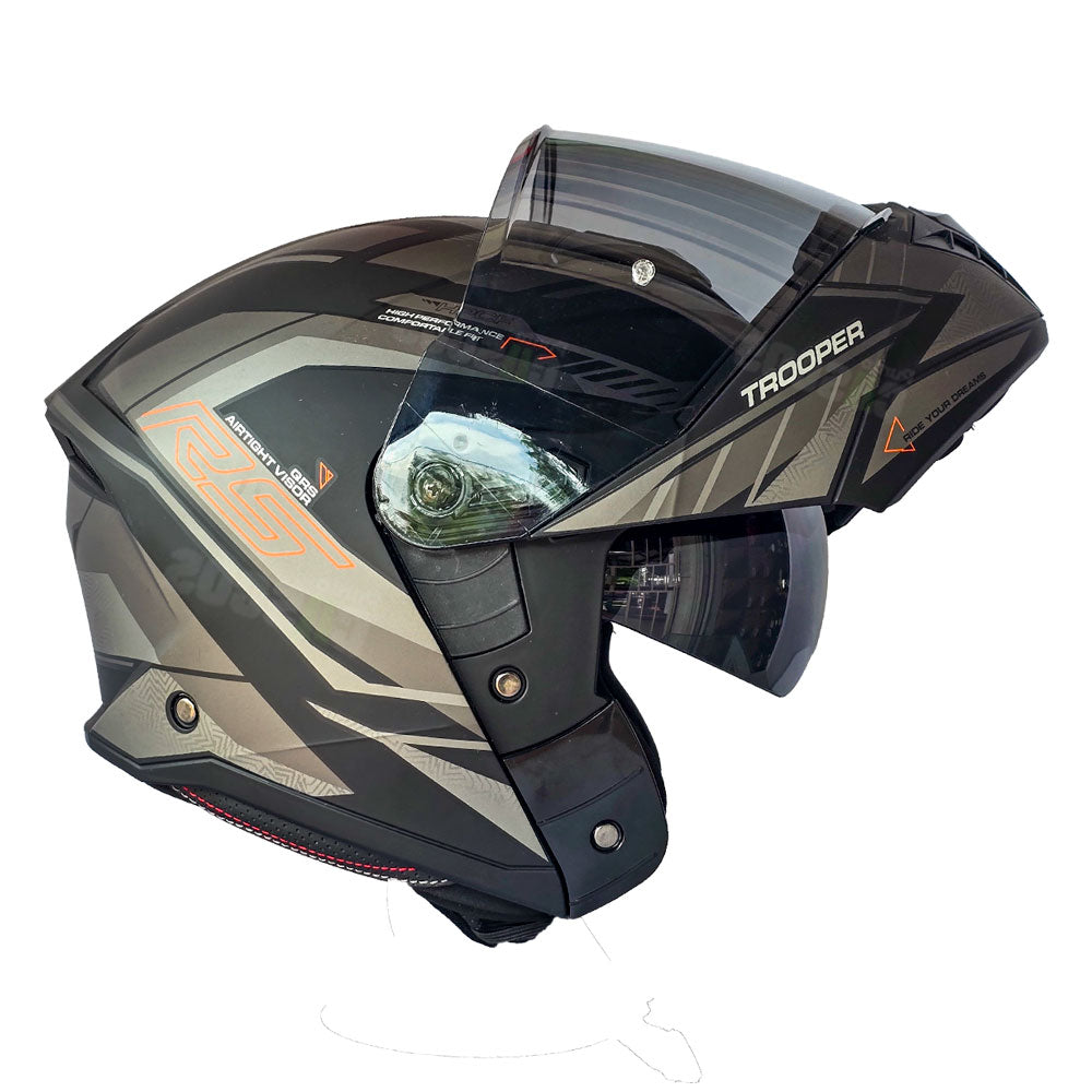 Casco Abatible KNT Trooper QRS Gris