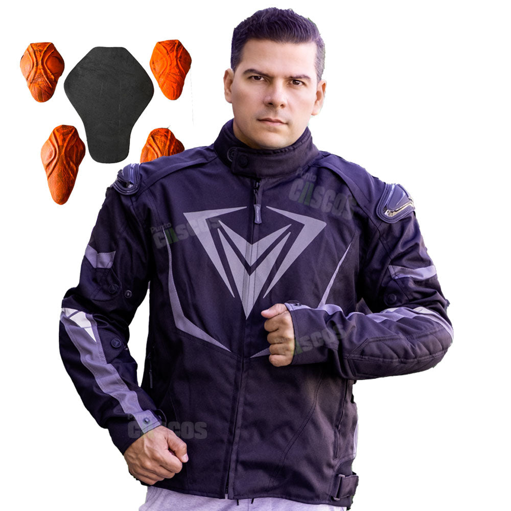 Chaqueta protección Giacomo Hard Racer Gris