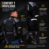 Chaqueta protección Giacomo Hard Racer Gris 2.0
